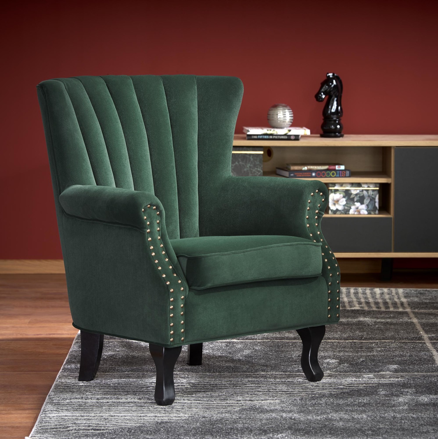 product-2425-1.jpg Fotel TITAN 73 cm ciemny zielony / zielony velvet do wnętrza - obrazek 1