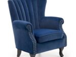 Fotel TITAN 73 cm granatowy velvet do wnętrza