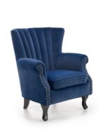 Fotel TITAN 73 cm granatowy velvet do wnętrza
