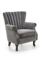 Fotel TITAN 73 cm popielaty velvet do wnętrza