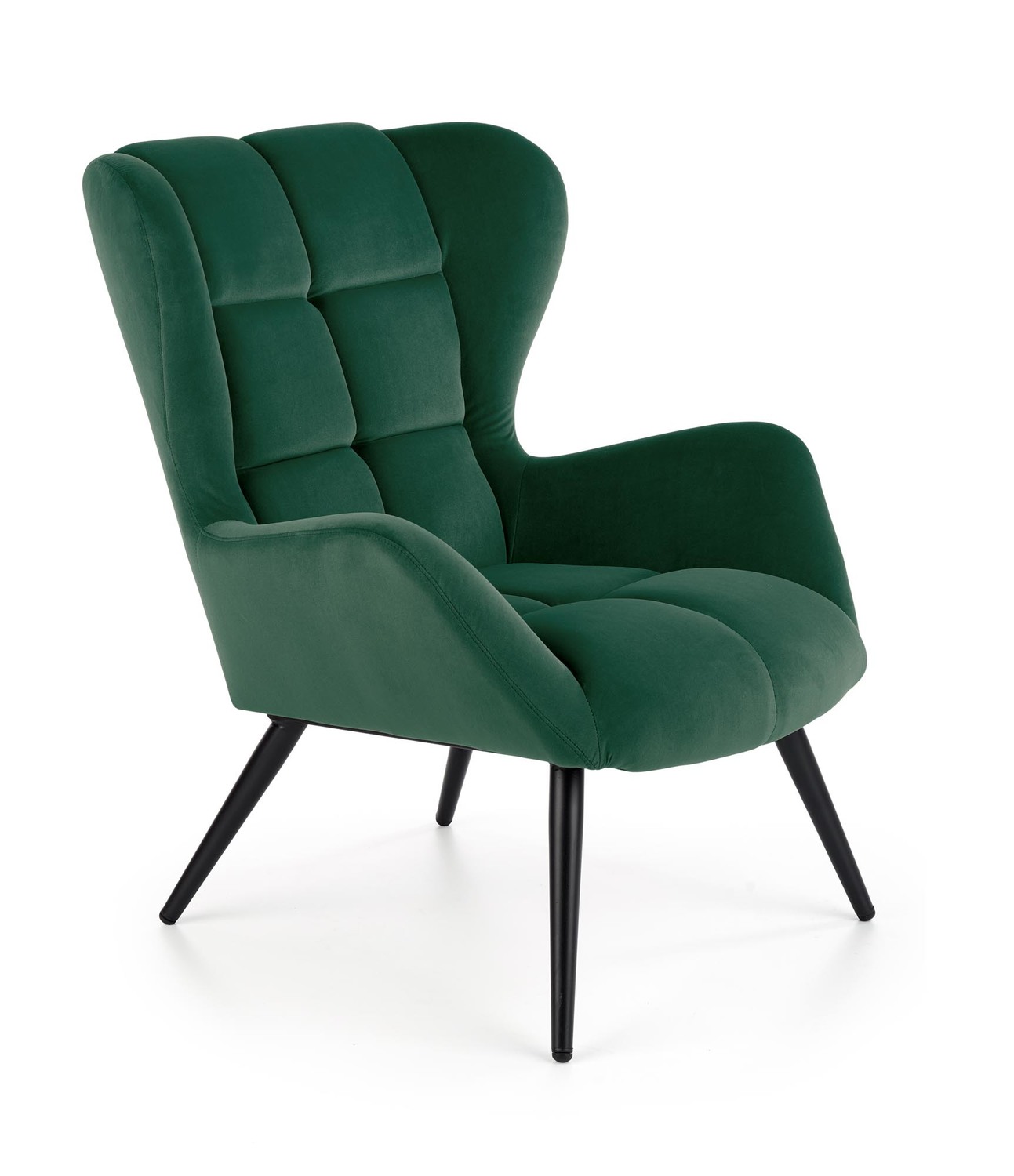 product-2457-1.jpg Fotel wypoczynkowy TYRION 75 cm ciemny zielony / zielony velvet do salonu - obrazek 1
