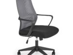 Fotel pracowniczy VALDEZ 64 cm popielaty / czarny do biura i gabinetu