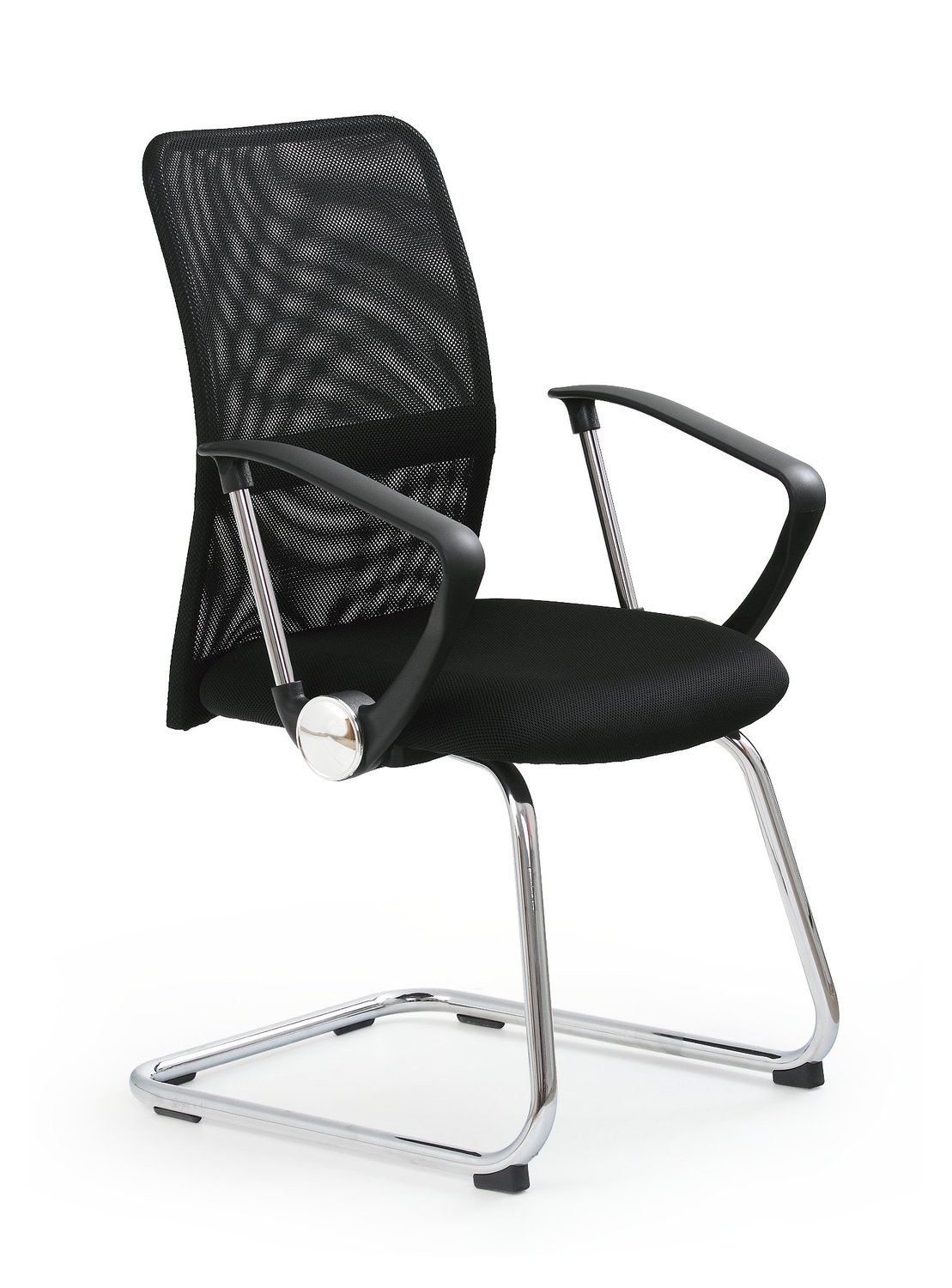 product-2531-1.jpg Fotel pracowniczy VIRE SKID 58 cm czarny do biura i gabinetu - obrazek 1