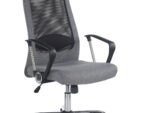 Fotel pracowniczy ZOOM 61 cm popielaty do biura i gabinetu