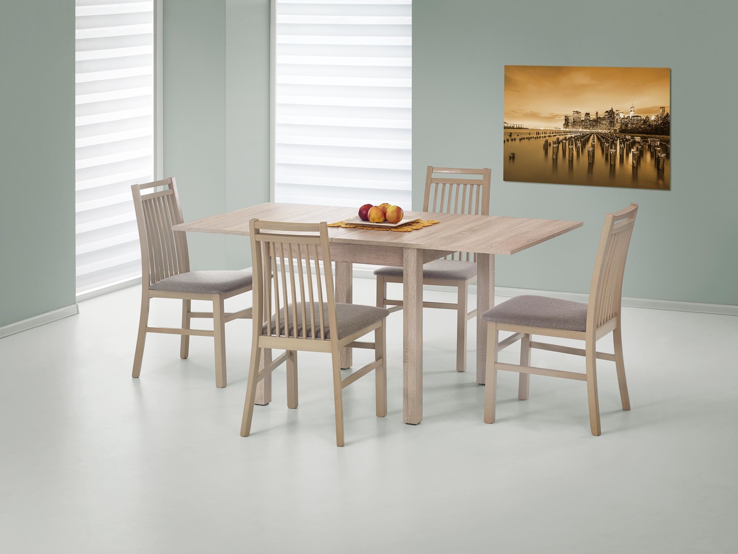 product-2779-1.jpg Stół rozkładany GRACJAN 80x80 - 160 cm dąb sonoma do jadalni - obrazek 1