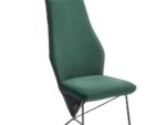 Krzesło K485 44 cm ciemny zielony do jadalni