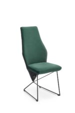 Krzesło K485 44 cm ciemny zielony do jadalni