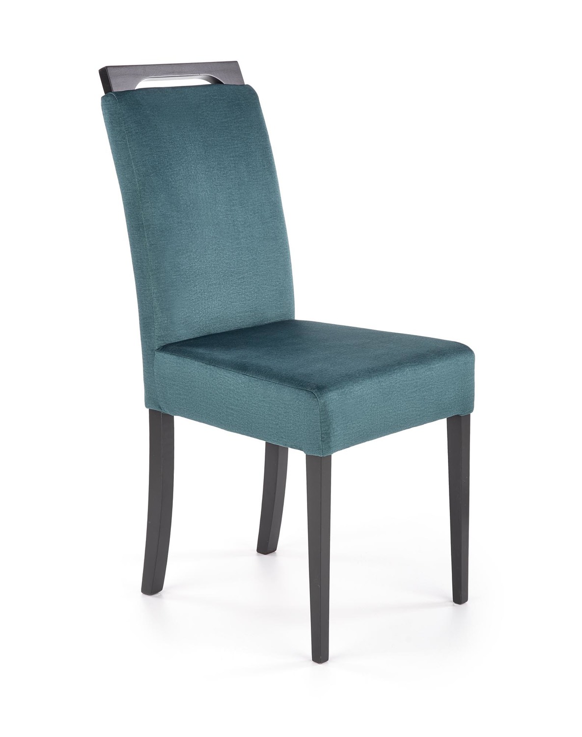 product-3046-1.jpg Krzesło CLARION 2 42 cm ciemny zielony / czarny zestaw 2 szt do jadalni - obrazek 1