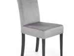 Krzesło CLARION 2 42 cm popielaty / czarny zestaw 2 szt do jadalni