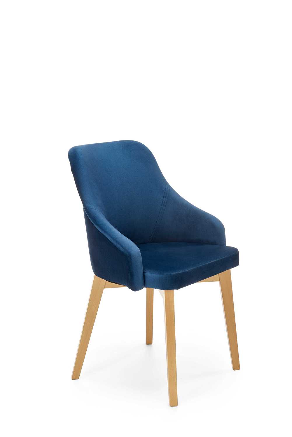 product-3147-1.jpg Krzesło TOLEDO 2 57 cm dąb miodowy / granatowy do jadalni - obrazek 1