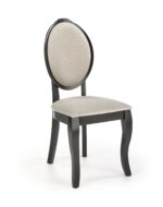 Krzesło VELO 44 cm czarny / beżowy zestaw 2 szt do jadalni