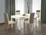 Stół rozkładany SEWERYN 160/300 cm 90x160 - 300 cm biały MDF do jadalni