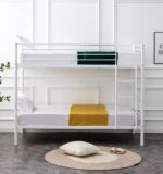 Łóżko piętrowe BUNKY 90x200 cm biały do sypialni