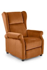 Fotel rozkładany AGUSTIN 2 75 cm cynamonowy velvet BLUVEL z funkcją relax