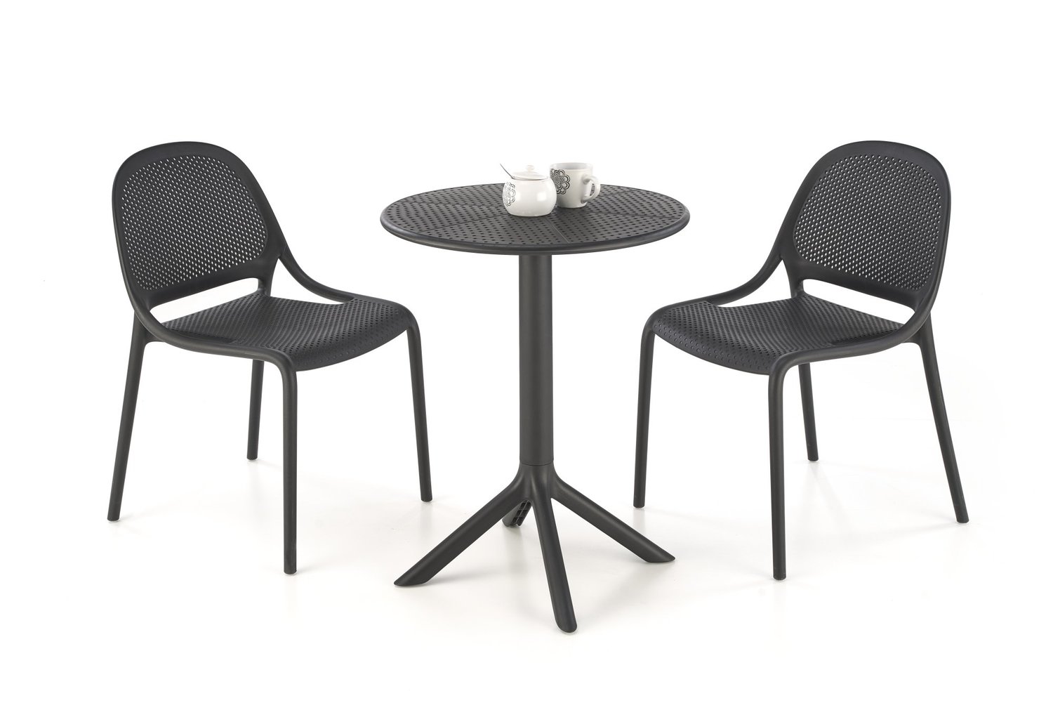 product-5054-1.jpg Stół okrągły CALVO 60x60 cm czarny do jadalni - obrazek 1