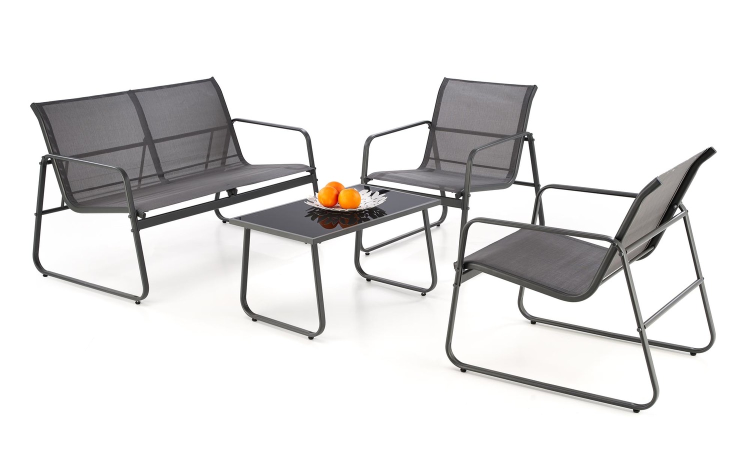 product-5071-1.jpg Zestaw ogrodowy CONOR popielaty sofa 2 fotele ława - obrazek 1