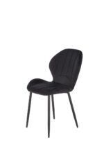 Krzesło K538 tapicerowane velvet czarny do jadalni