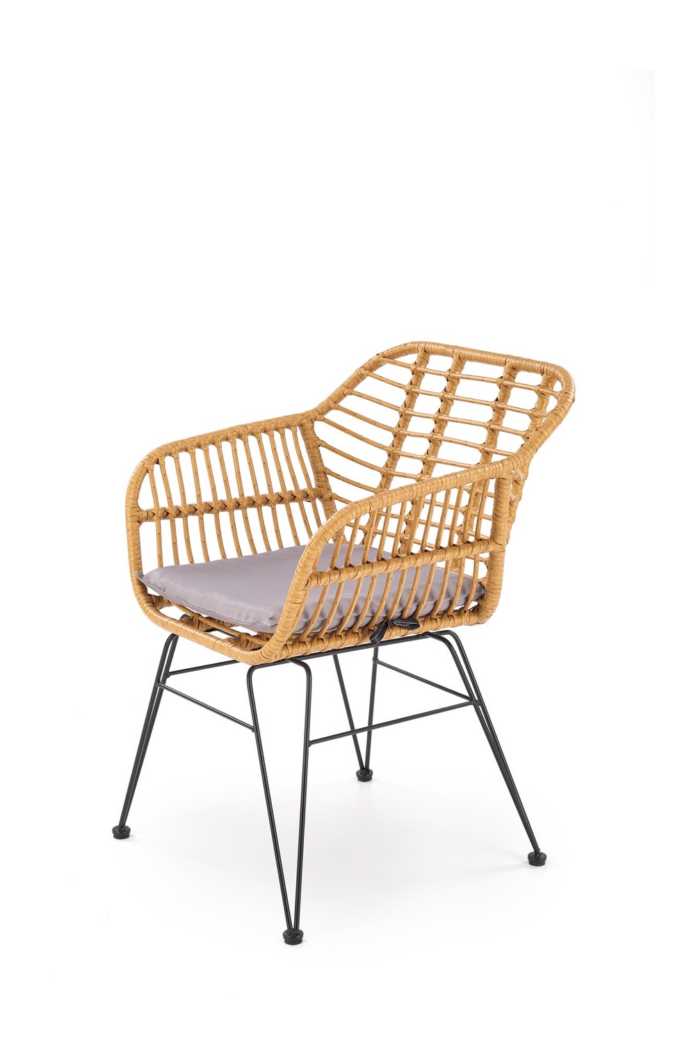 product-5206-1.jpg Krzesło K541 rattan syntetyczny naturalny / popielaty do jadalni - obrazek 1