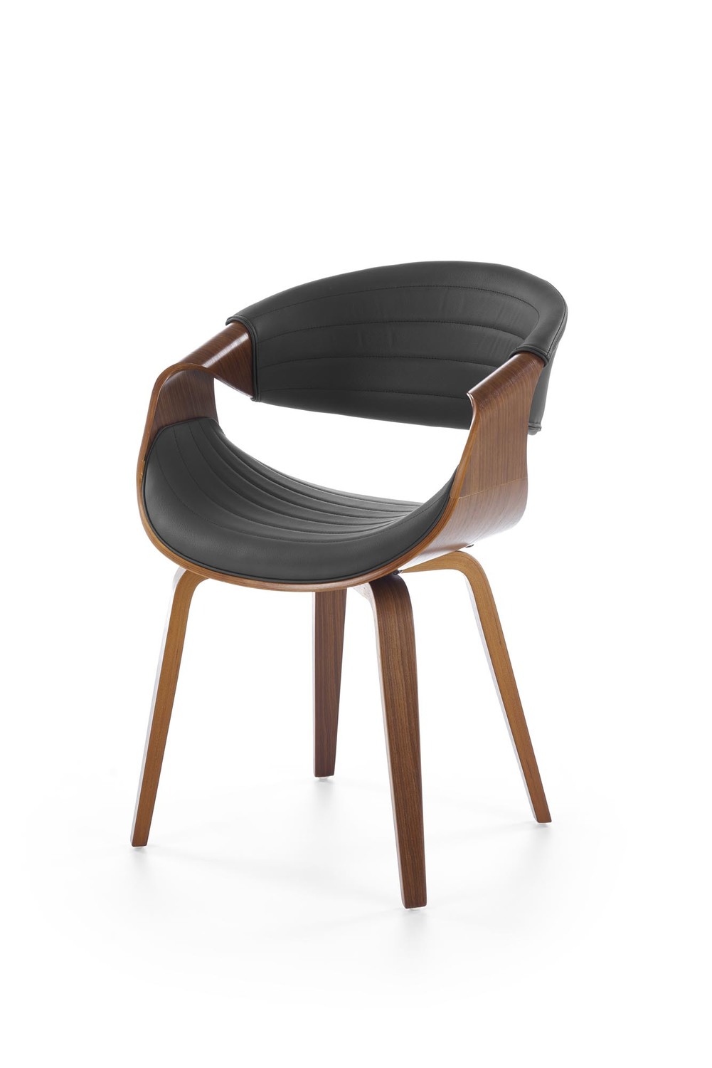 product-5213-1.jpg Krzesło drewniane K544 eco skóra orzechowy / czarny do jadalni - obrazek 1