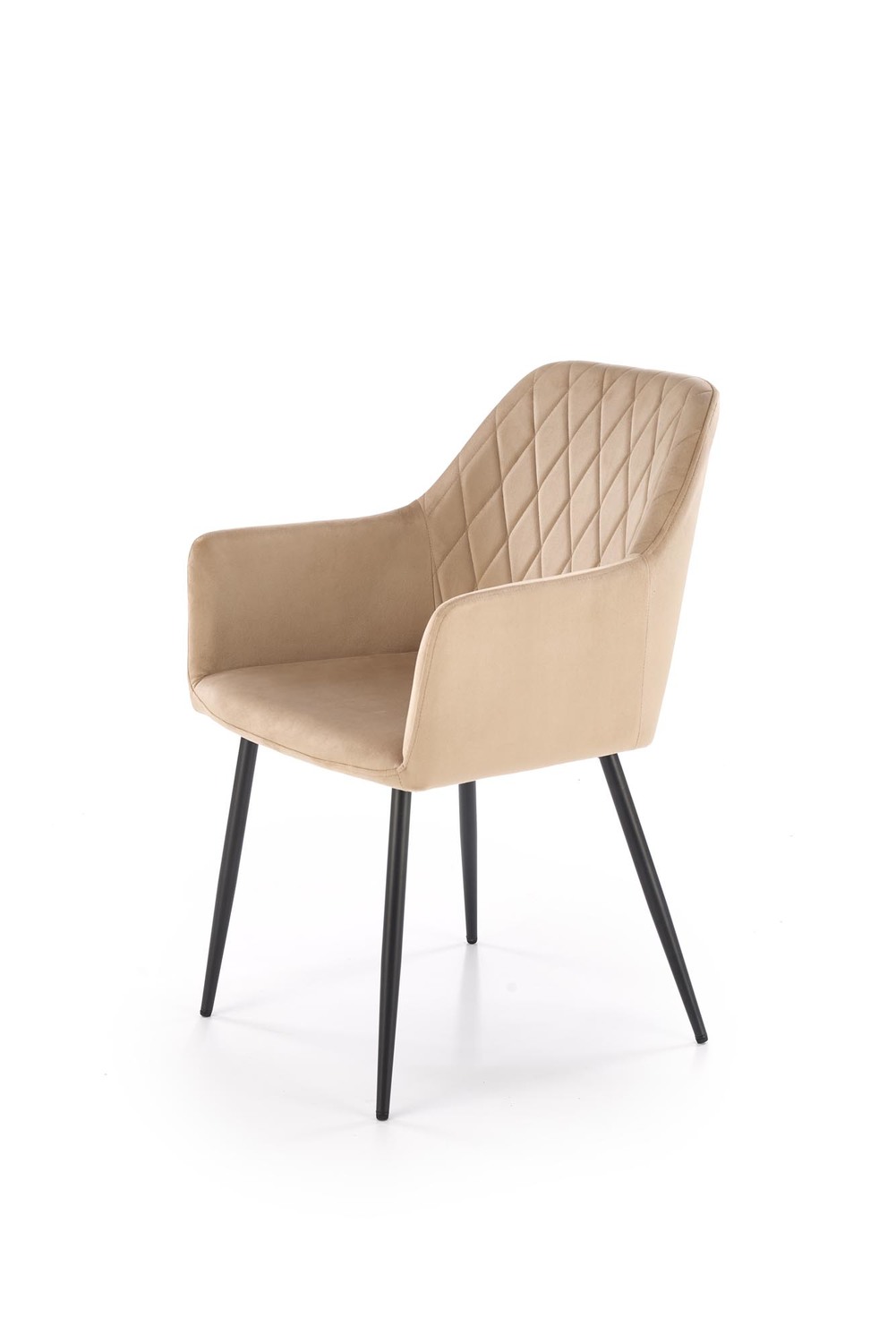 product-5245-1.jpg Krzesło K558 tapicerowane velvet beżowy do jadalni - obrazek 1