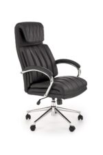 Fotel gabinetowy ROMANO 65 cm czarny do biura i gabinetu