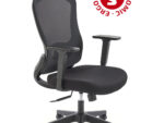 Fotel gabinetowy SONAR 65 cm czarny do biura i gabinetu