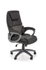 Fotel gabinetowy STEVEN 65 cm popielaty / czarny do biura i gabinetu