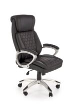 Fotel gabinetowy THOMAS 62 cm czarny do biura i gabinetu