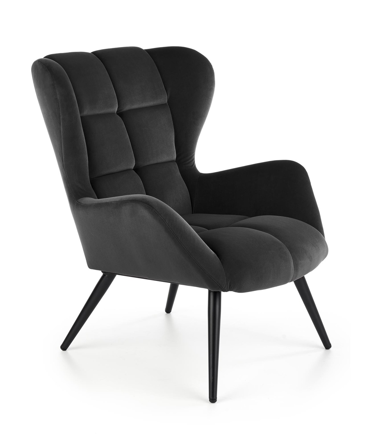 product-5331-1.jpg Fotel wypoczynkowy TYRION 75 cm czarny velvet do salonu - obrazek 1