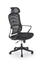Fotel gabinetowy VESUVIO 59 cm czarny do biura i gabinetu