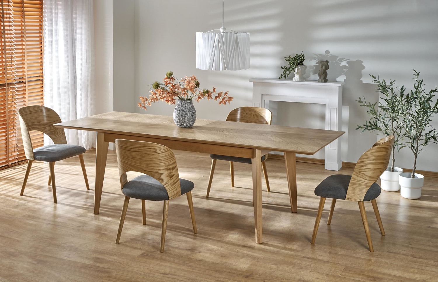 product-5366-1.jpg Stół rozkładany EDMONDO 90x160 - 240 cm dąb naturalny do jadalni - obrazek 1