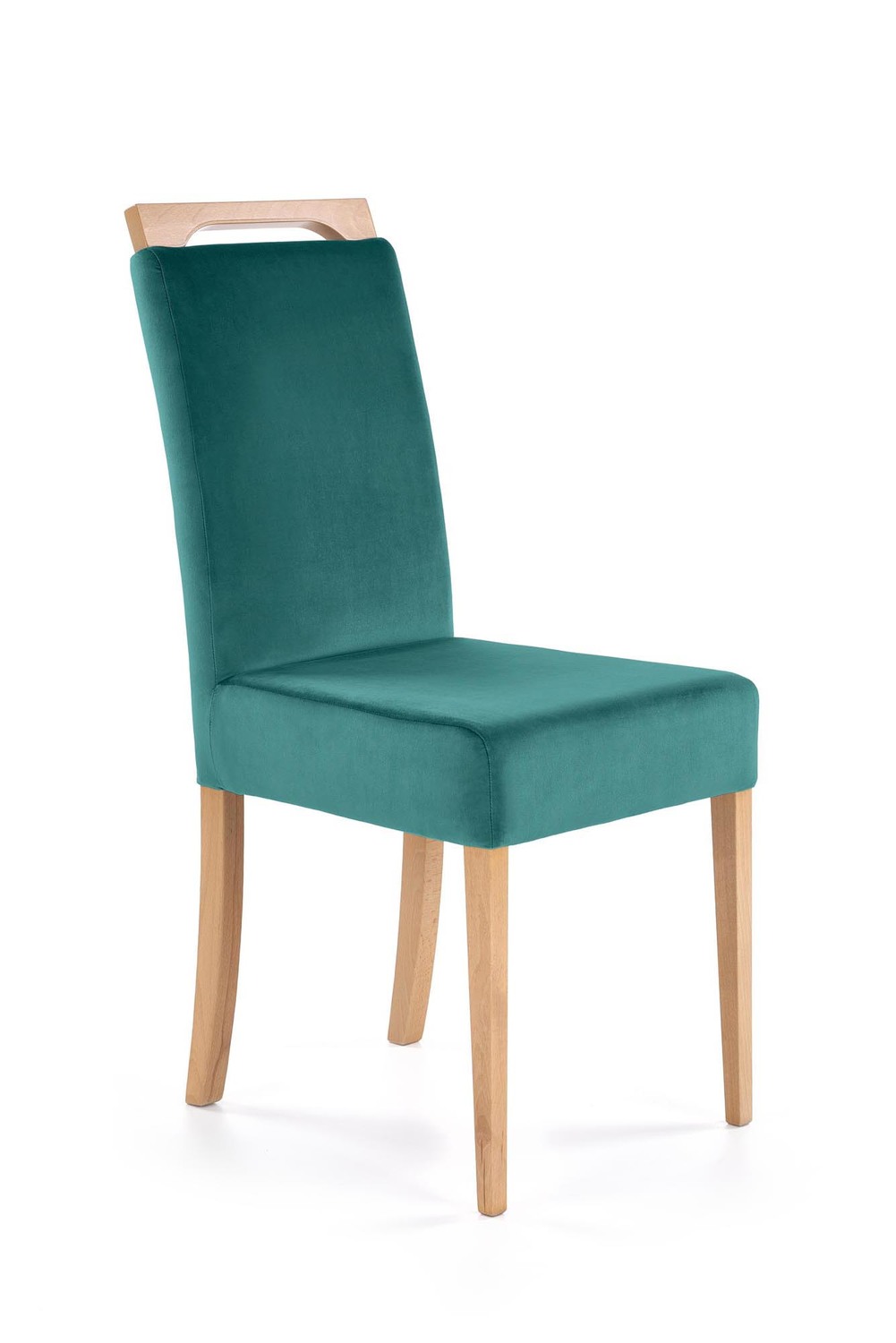 product-5399-1.jpg Krzesło CLARION 42 cm ciemny zielony / miodowy zestaw 2 szt do jadalni - obrazek 1