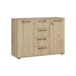 Komoda FORMO system szaf modułowych 40 - 116 cm dąb artisan / biały do salonu lub sypialni