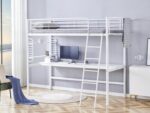 Łóżko piętrowe DOLCE 90x200 cm biały MDF do sypialni