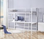 Łóżko piętrowe DOLCE 90x200 cm biały MDF do sypialni