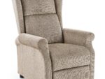 Fotel rozkładany AGUSTIN 75 cm beżowy z funkcją relax do salonu