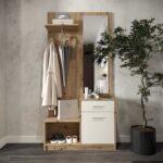 Zestaw do przedpokoju PERGO 90 cm dąb artisan / kaszmir do przedpokoju