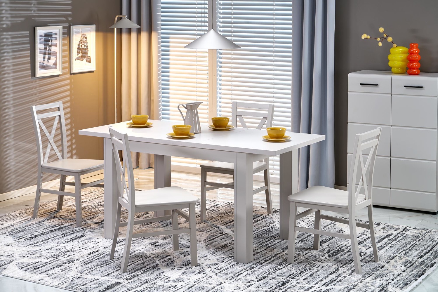 product-6205-1.jpg Stół rozkładany GIZMO 75x120 - 160 cm kaszmir do jadalni - obrazek 1