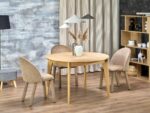 Stół rozkładany MAGNUS 120x120 - 200 cm dąb naturalny MDF do jadalni