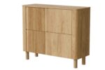 Komoda ARANGO KM-2 110 cm dąb hikora MDF do salonu lub sypialni
