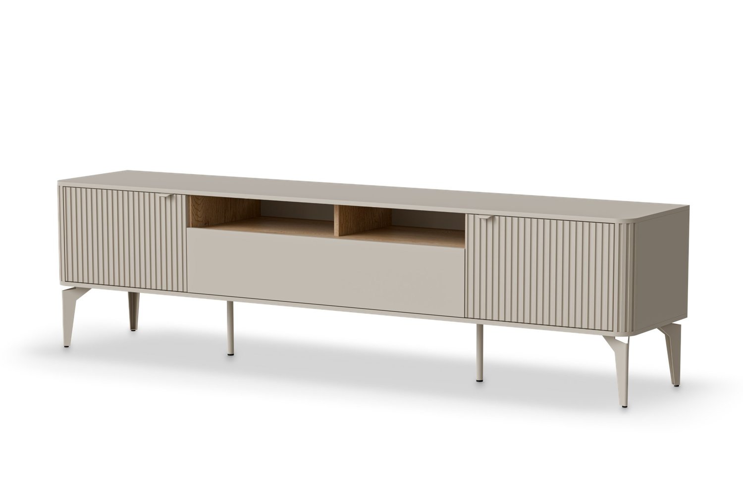 product-6218-1.jpg Szafka RTV BELUCI RTV-2 200 cm kaszmir MDF do salonu - obrazek 1