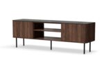 Szafka RTV SOLANO RTV-1 150 cm czarny / orzech MDF do salonu
