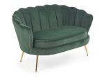 Fotel wypoczynkowy AMORINITO XL 127 cm zielony velvet do salonu