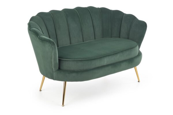 Fotel wypoczynkowy AMORINITO XL 127 cm zielony velvet do salonu