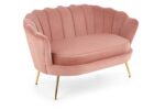 Fotel wypoczynkowy AMORINITO XL 127 cm różowy velvet do salonu