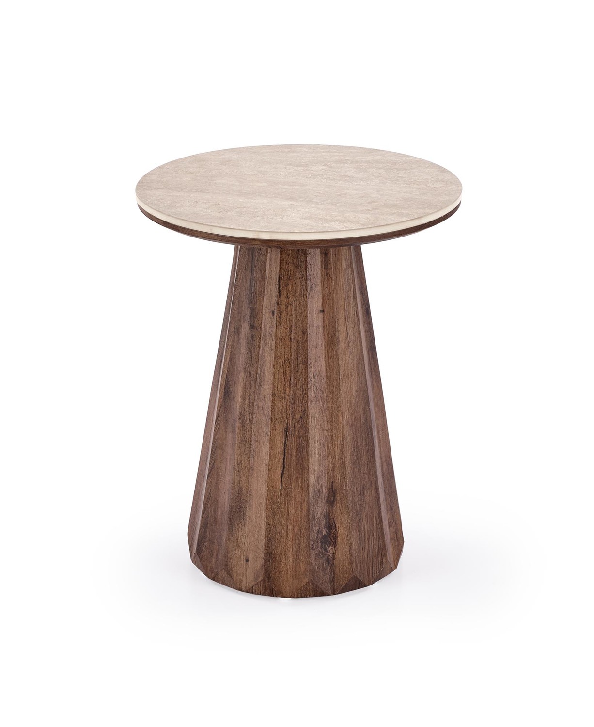 product-6482-1.jpg Ława DIAVOLA S 45x45 cm orzechowy / trawertyn / orzech MDF do salonu - obrazek 1