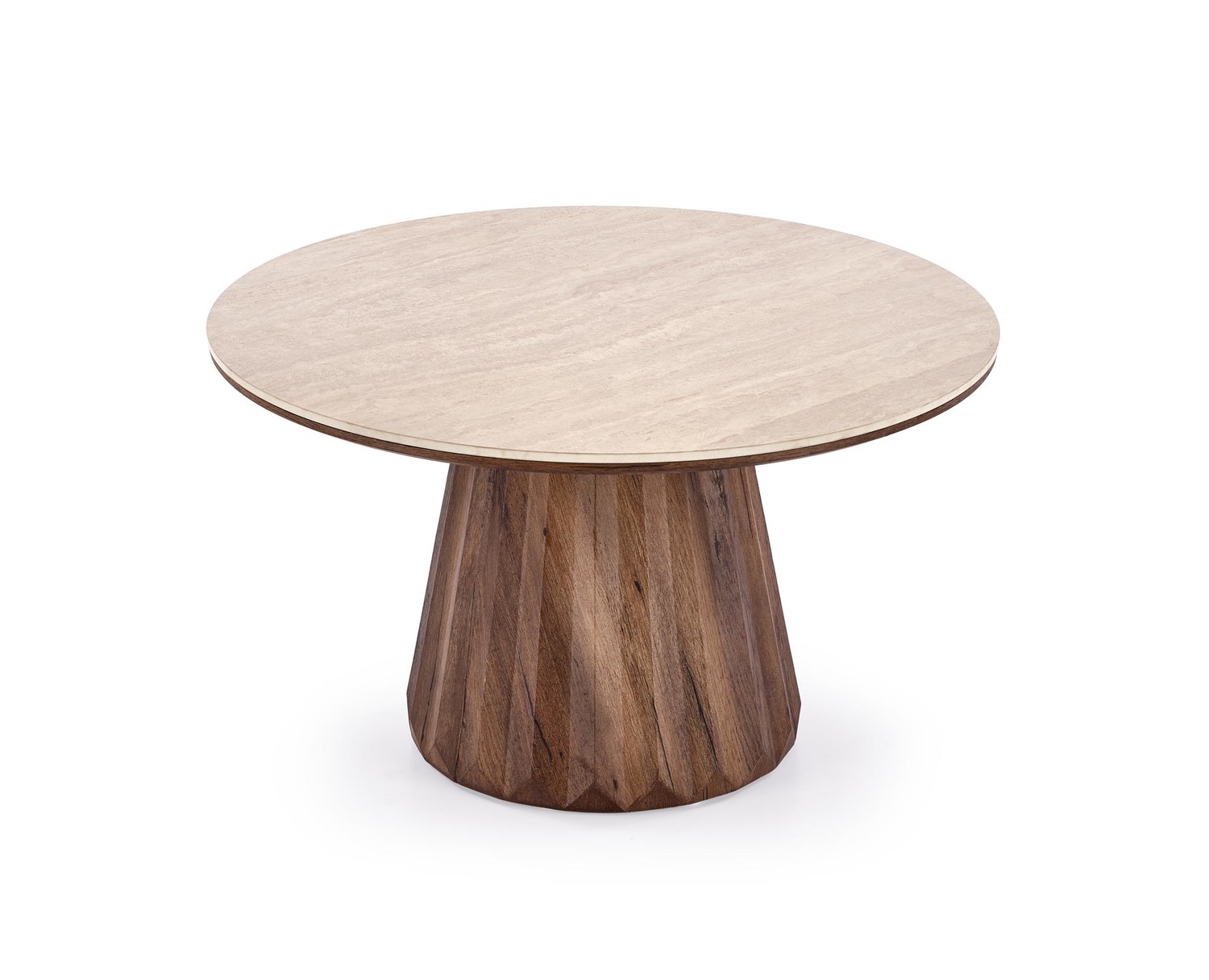 product-6483-1.jpg Ława DIAVOLA 80x80 cm orzechowy / trawertyn / orzech MDF do salonu - obrazek 1