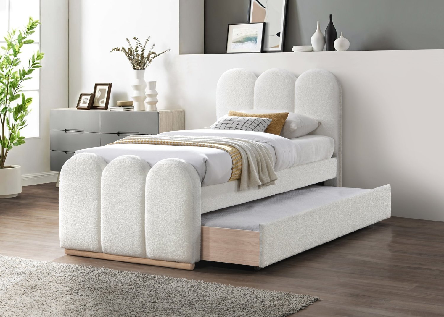 product-6519-1.jpg Łóżko MACARENA 90 90x200 cm kremowy do sypialni - obrazek 1
