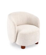 Fotel wypoczynkowy BAKER 75 cm kremowy do salonu