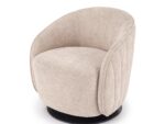 Fotel wypoczynkowy BASILIO 72 cm cappuccino / beżowy do salonu